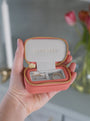 Stackers Zipped Travel Jewellery Box -Grapefruit image 1