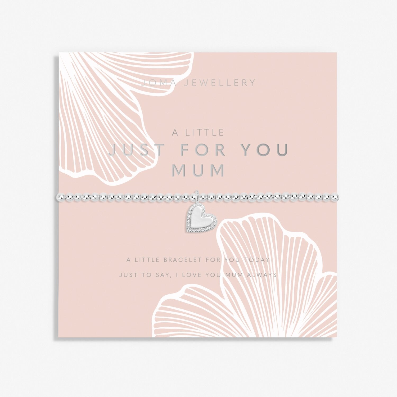 Mother's Day A Little 'Just For You Mum' Bracelet in Silver Plating image 0