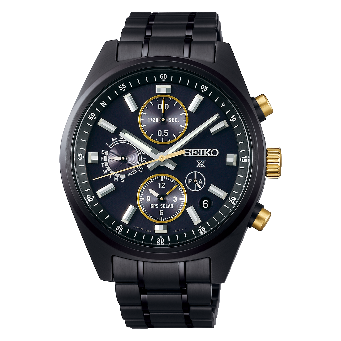 Seiko SSH169J1 Prospex GPS Solar Chronograph Speedtimer in Black image 0