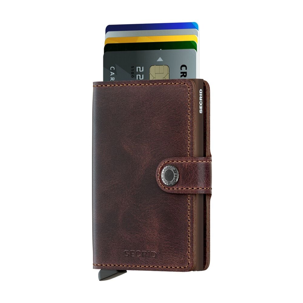 Secrid Vintage Chocolate Leather Miniwallet image 1
