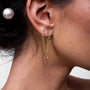 Quartermaine OPS2 18kt Gold & Diamond Opulence Double Piercing Earring 11050047 image 2