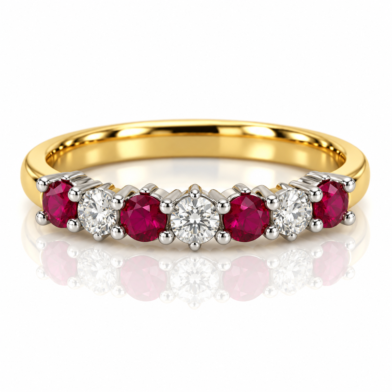 18kt Ruby and Diamond Band