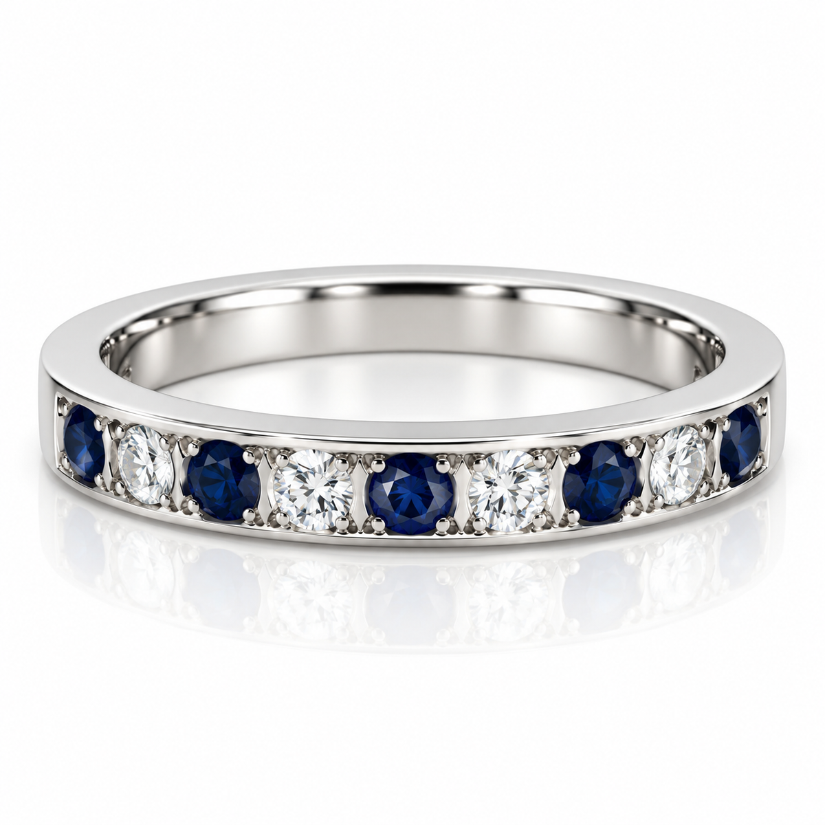 18kt Sapphire and Diamond Band