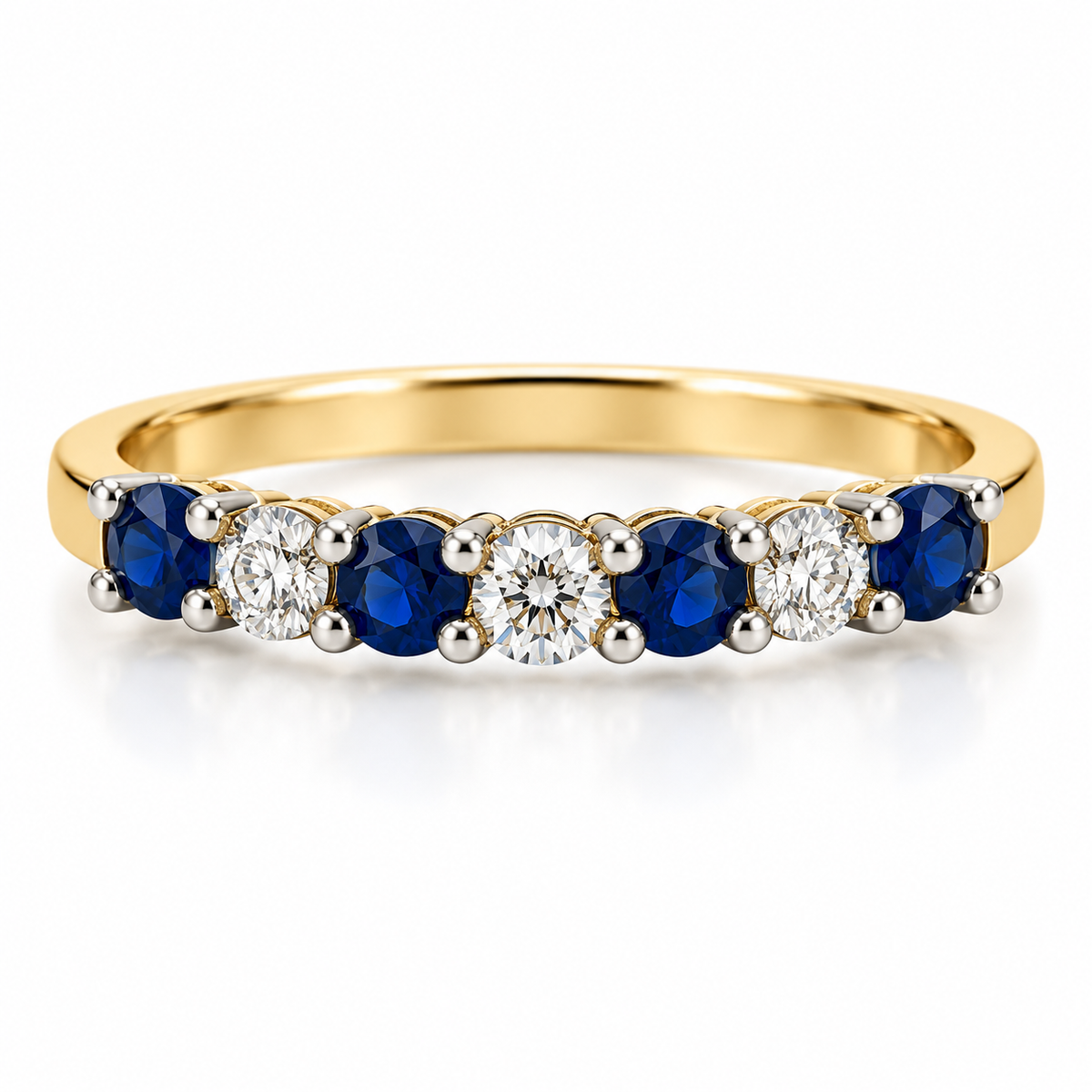 18kt Sapphire and Diamond Band