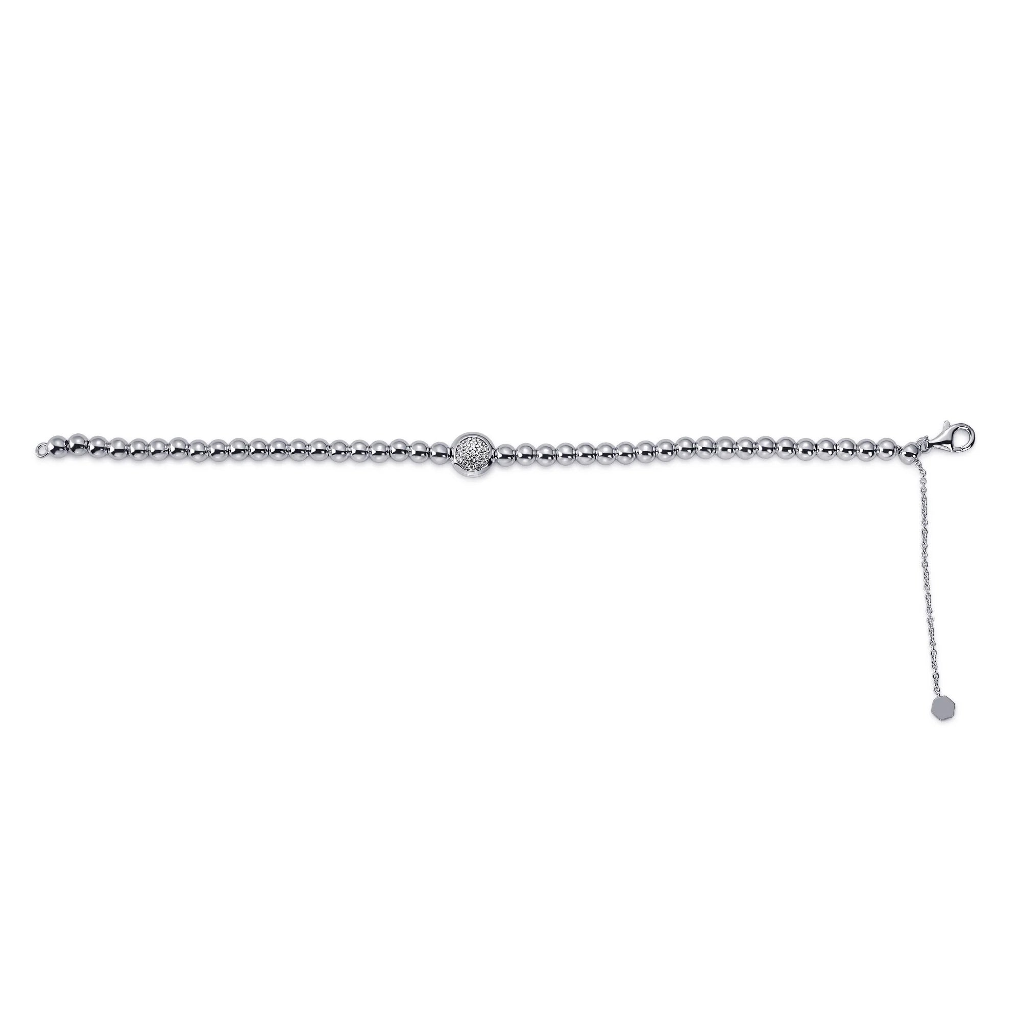 Pave Bead Bracelet