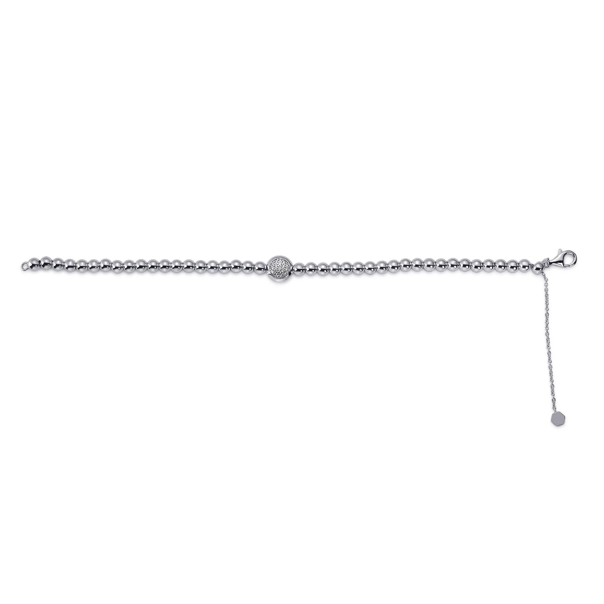 Pave Bead Bracelet