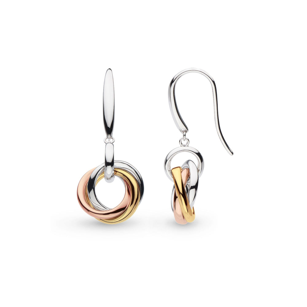 Bevel Trilogy Drop Earrings