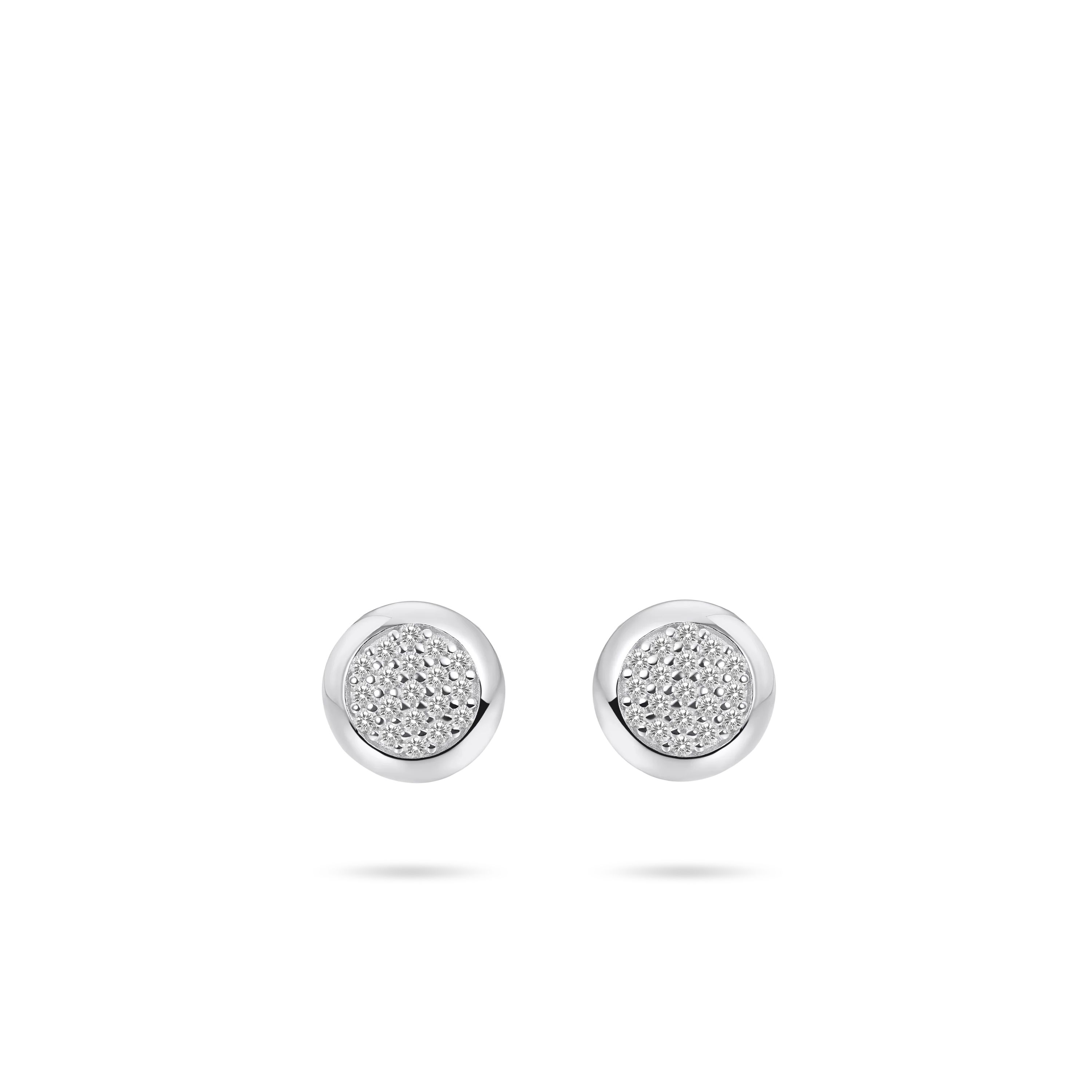 Bold Pave Stud Earrings