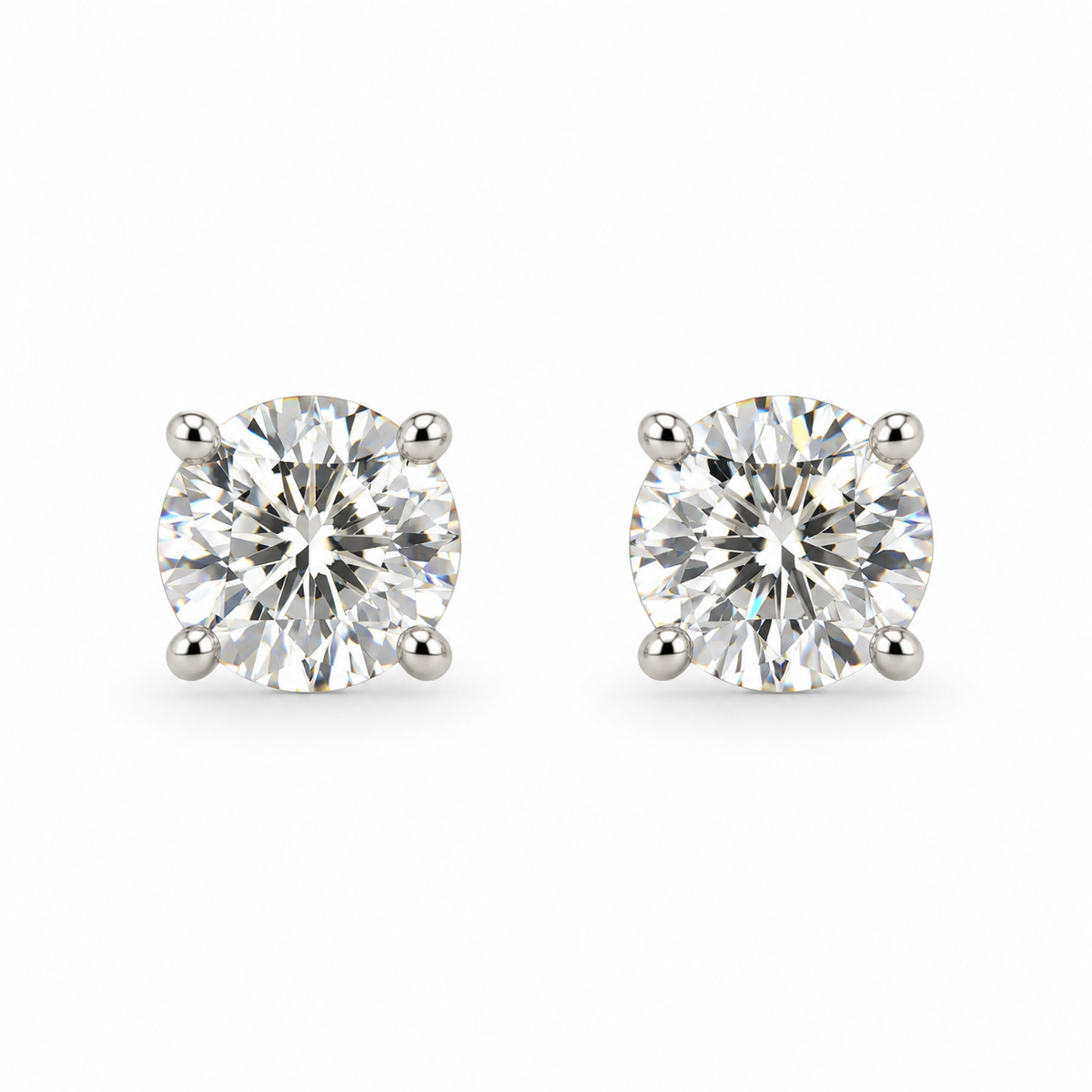 Solitaire CZ Earrings