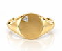 9kt Diamond Signet Ring