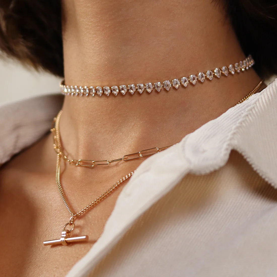 Blast From The Past T-Bar Necklace