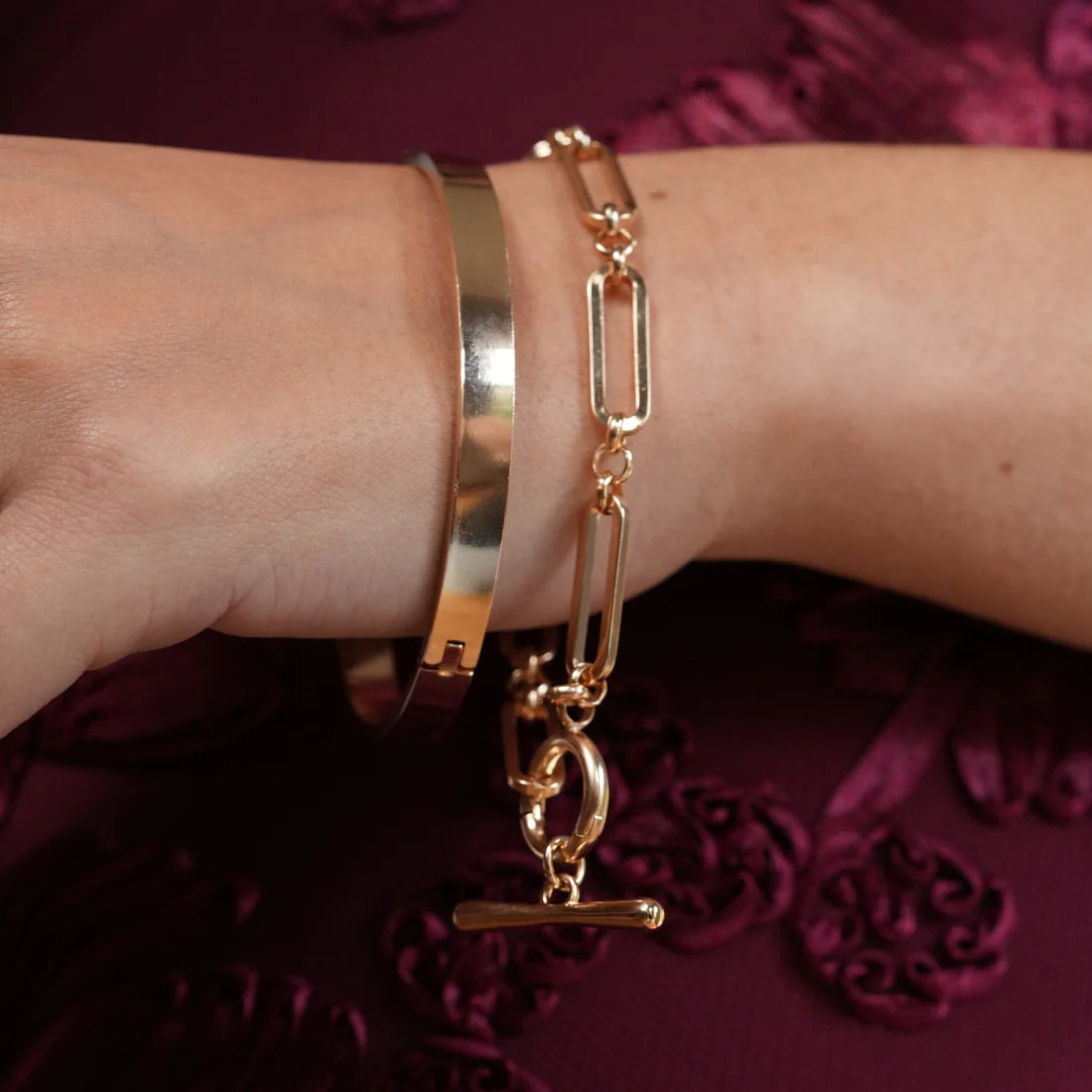 Two Of Hearts Bracelet Chain