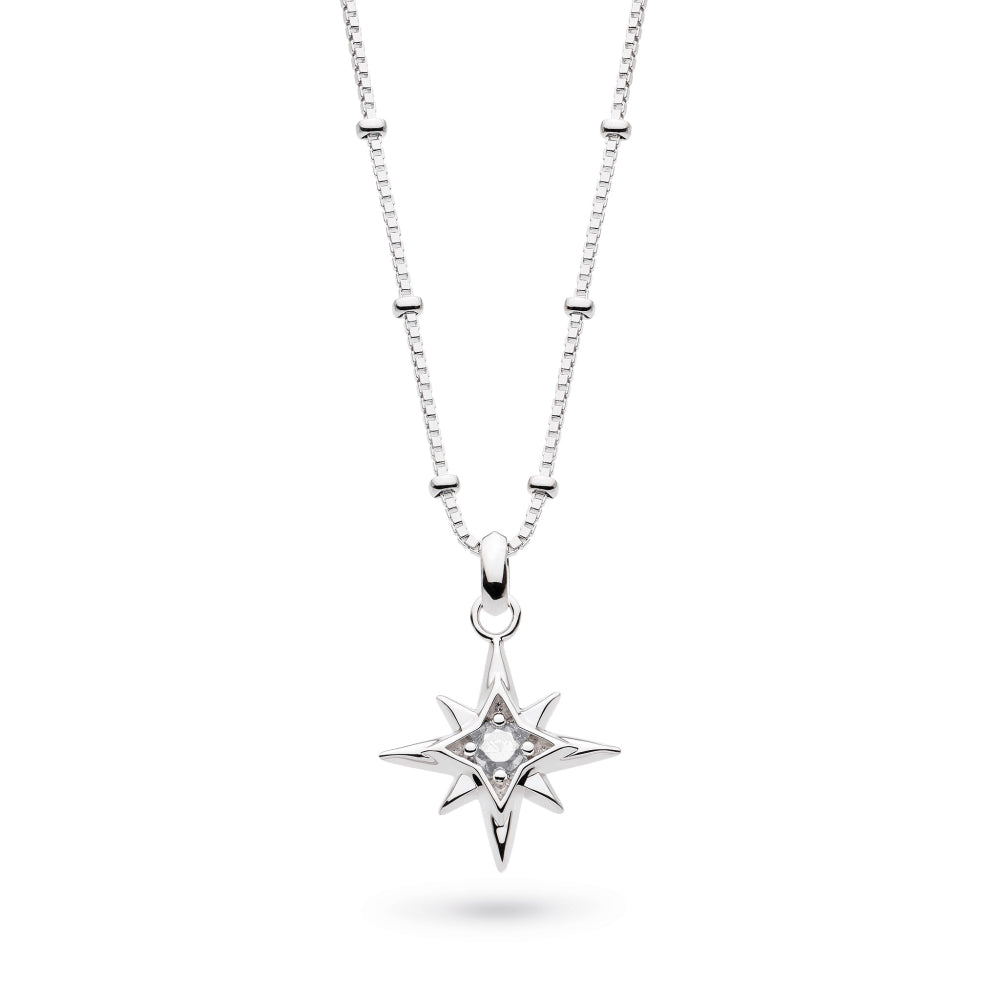 Céleste April Aurora Birthstone Rock Crystal Necklace