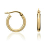 18kt Yellow Gold Round Hoop Earrings