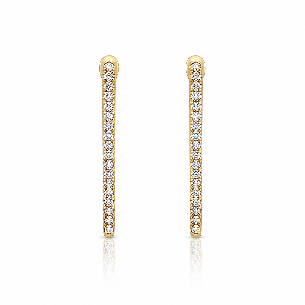 9kt Drop Lab Grown Earrings