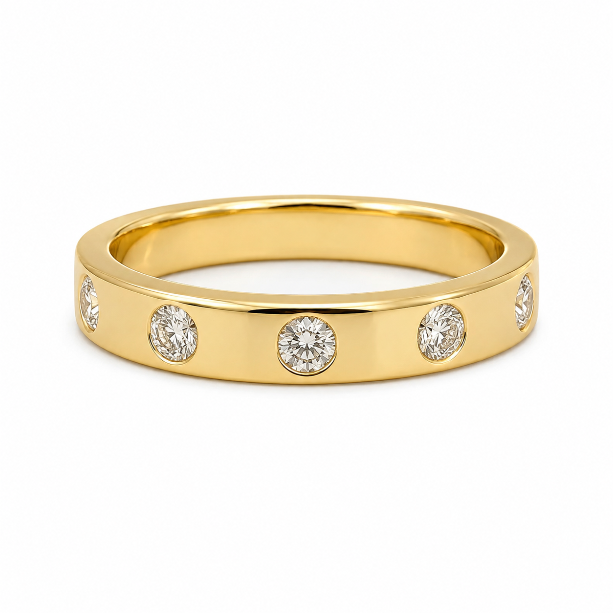 9kt Round Lab Grown Diamond Band