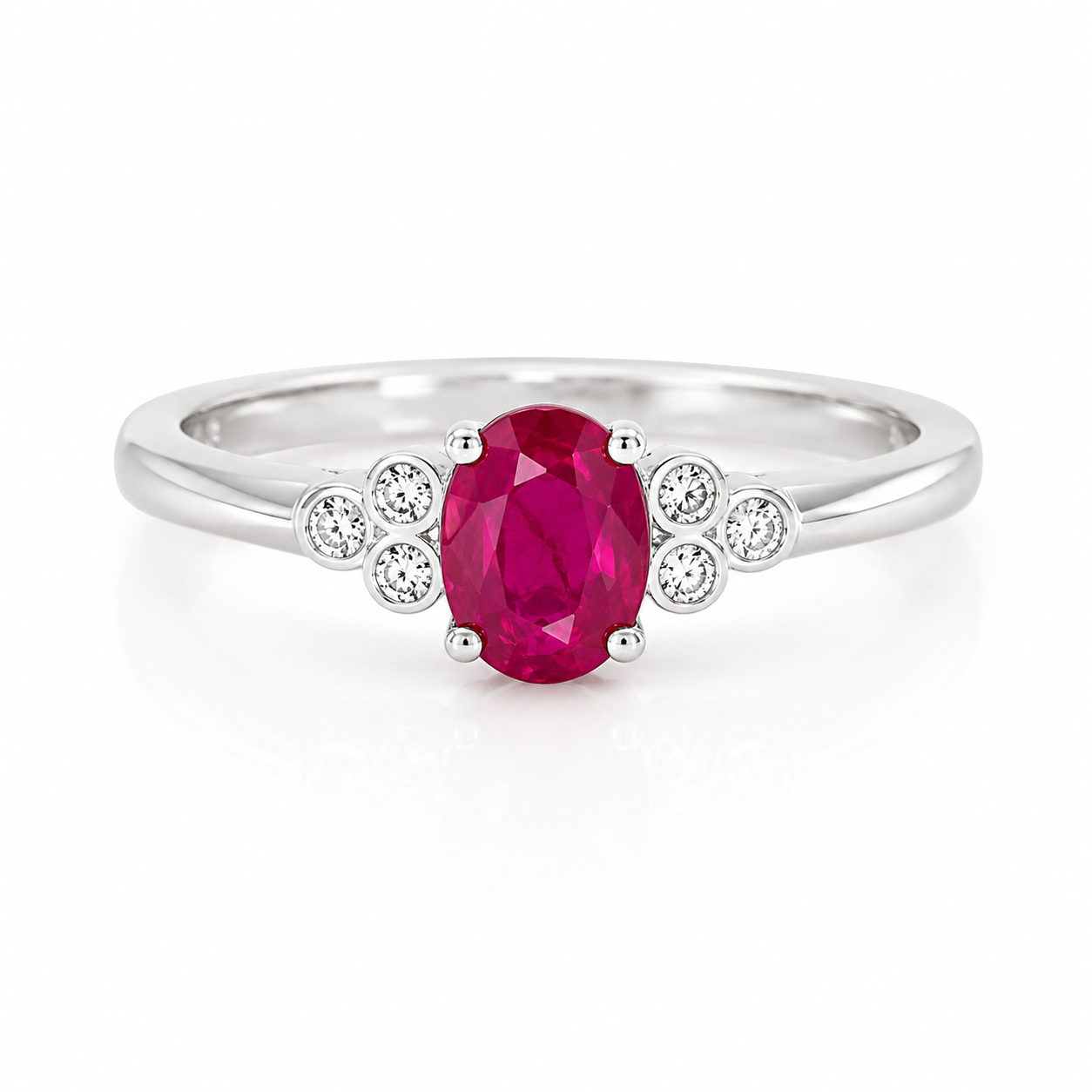9kt Ruby and Diamond Dress Ring