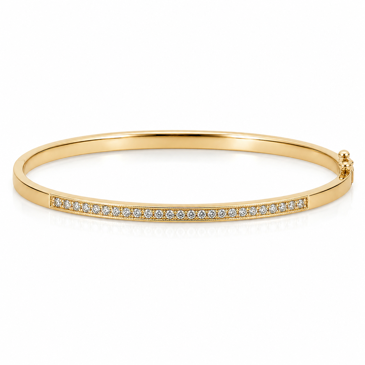 9kt Diamond Bangle