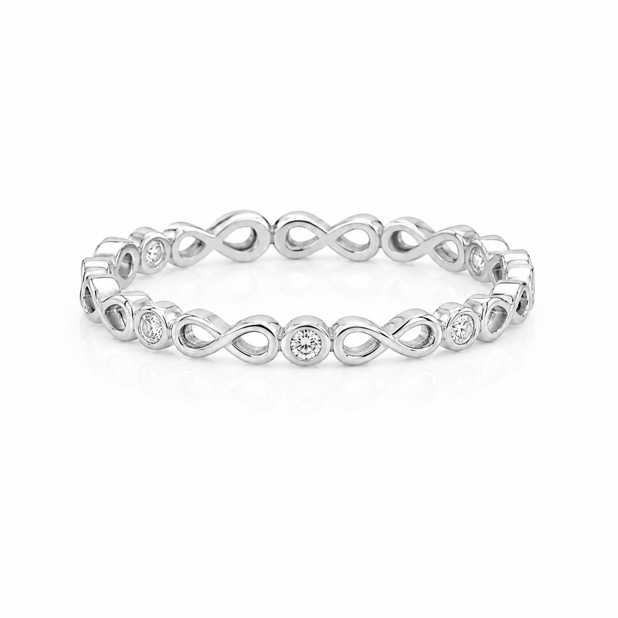 9kt Infinity Diamond Ring