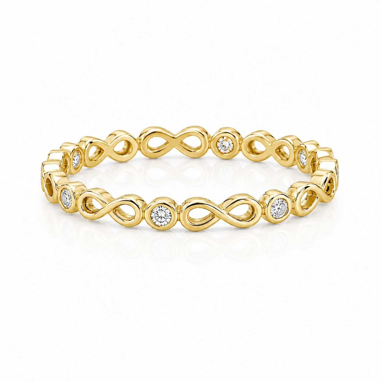 9kt Infinity Diamond Dress Ring