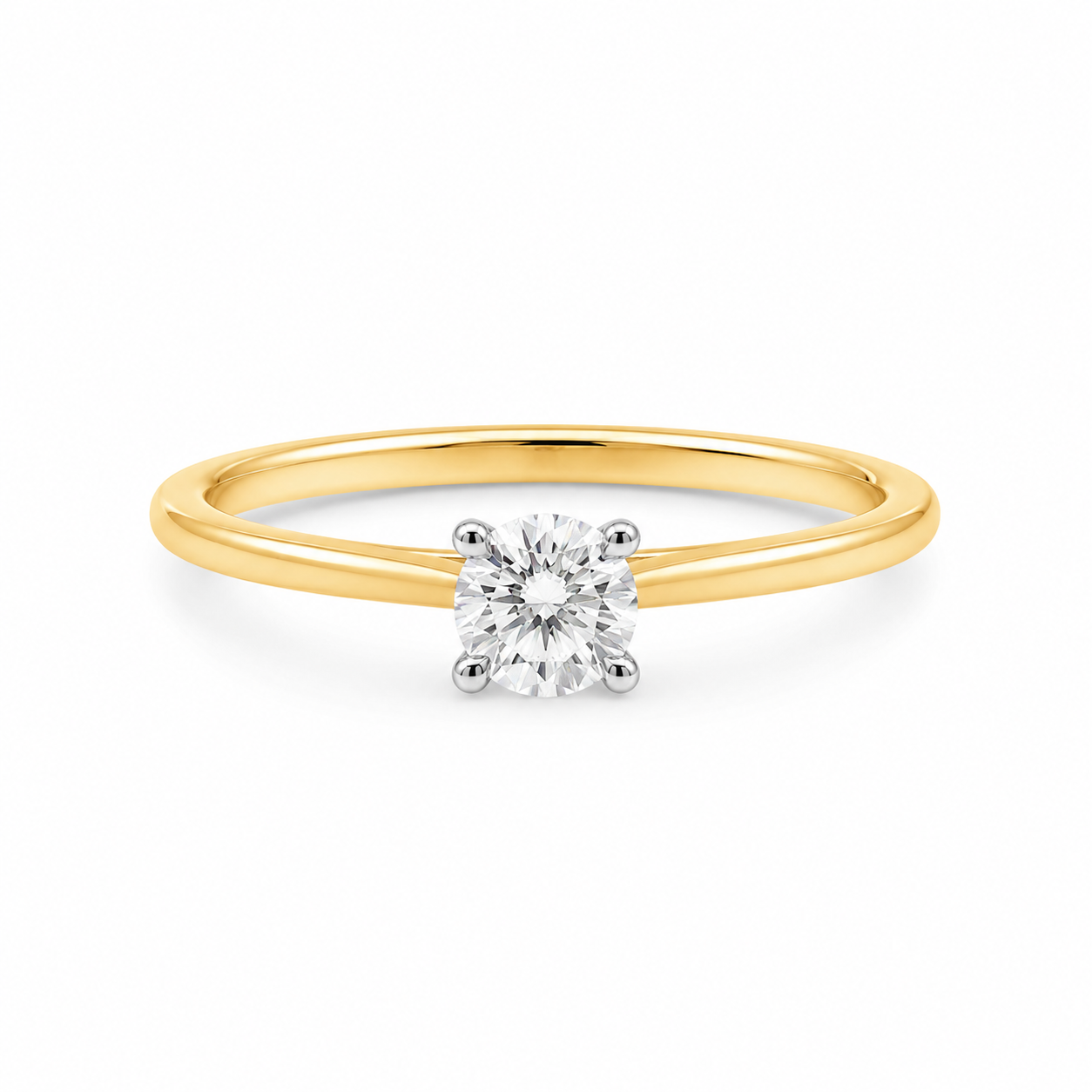 Lab Diamond 9kt Solitaire Engagement Ring