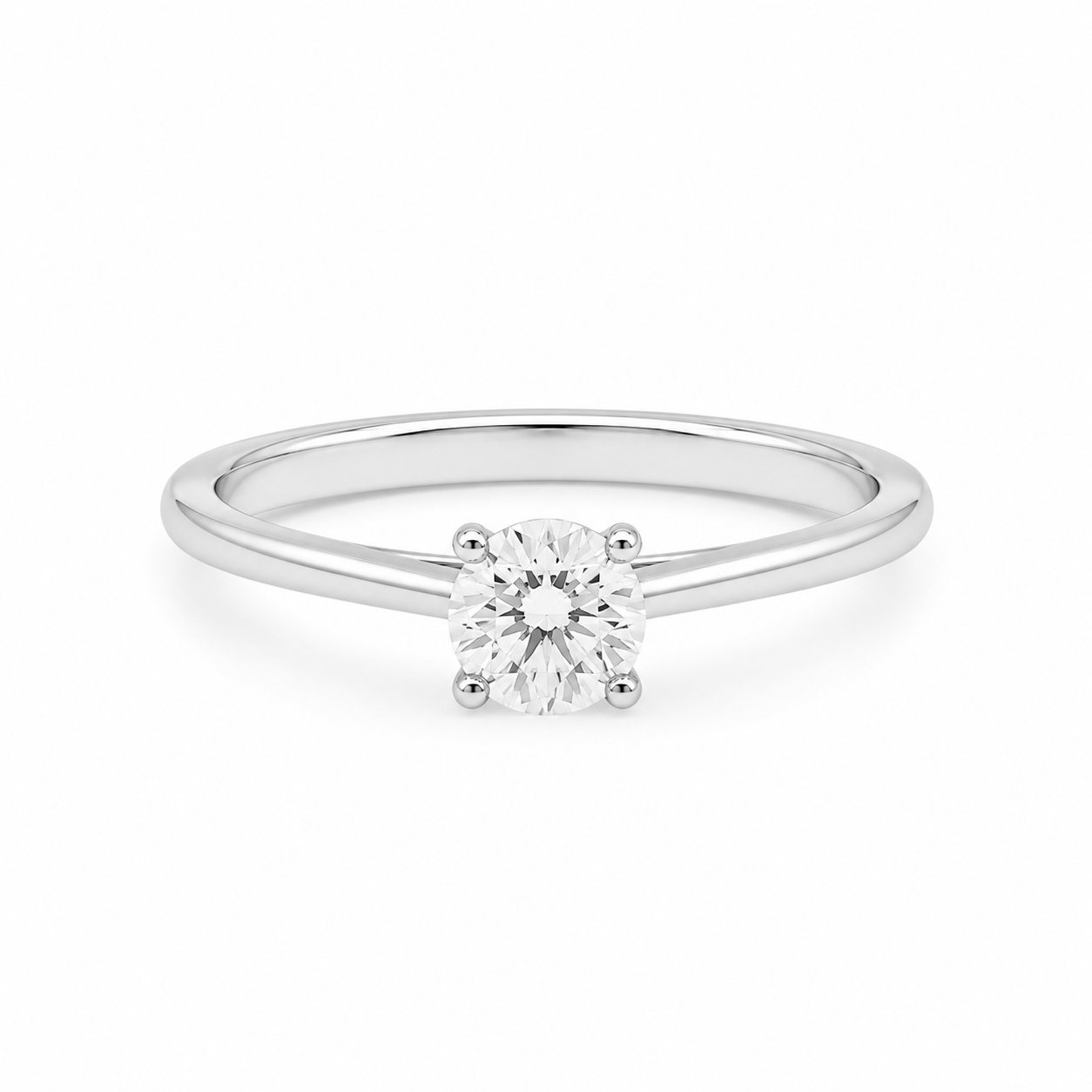 Lab Diamond 9kt Solitaire Engagement Ring