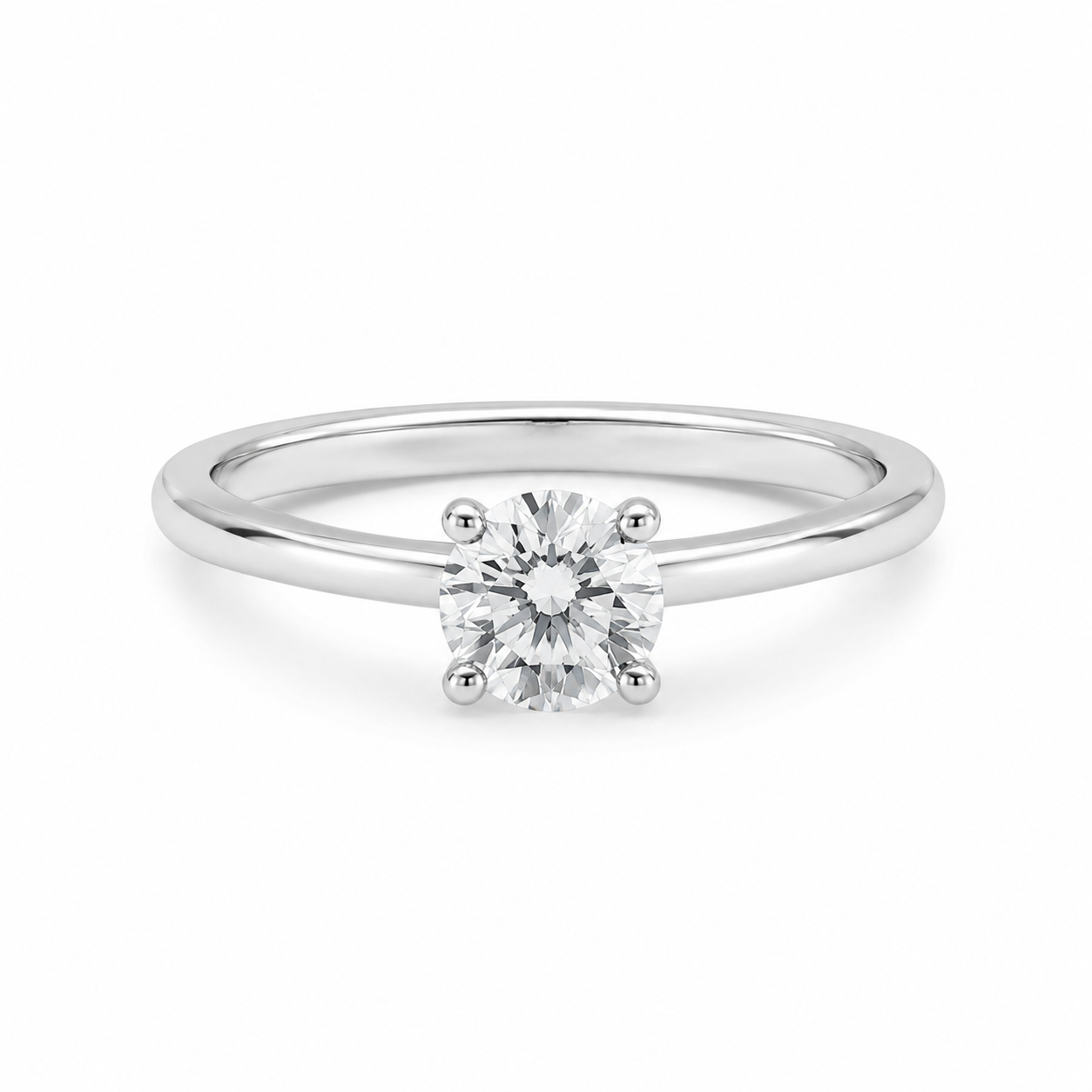 Lab Diamond 9kt Solitaire Engagement Ring