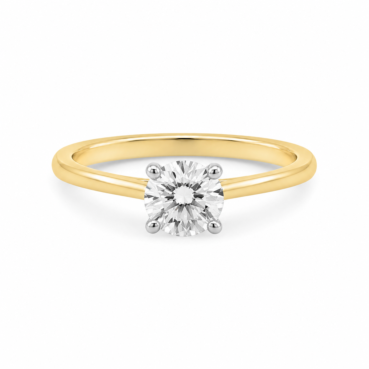 Lab Diamond 9kt Solitaire Engagement Ring