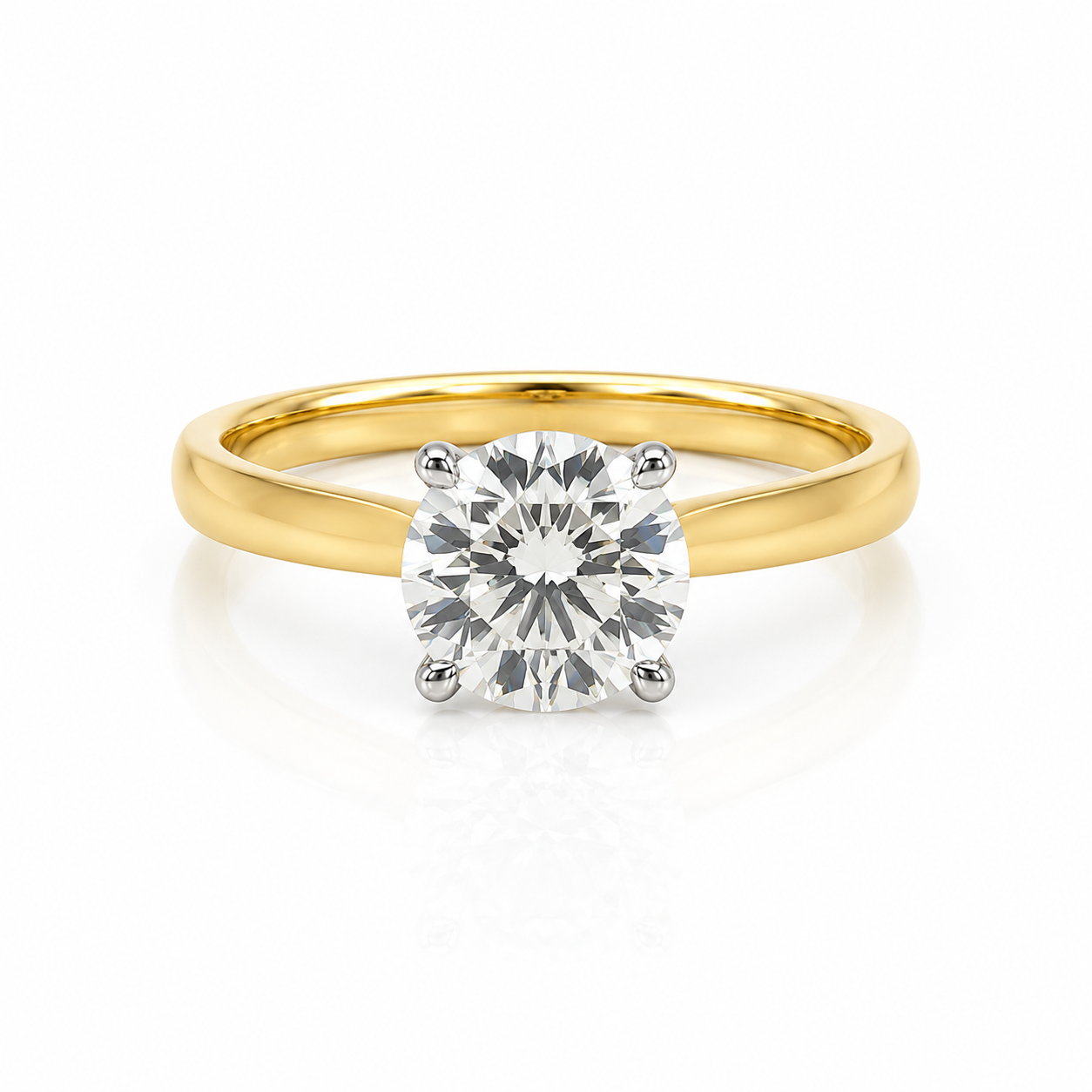 Lab Diamond 18kt Solitaire Engagement Ring 3ct