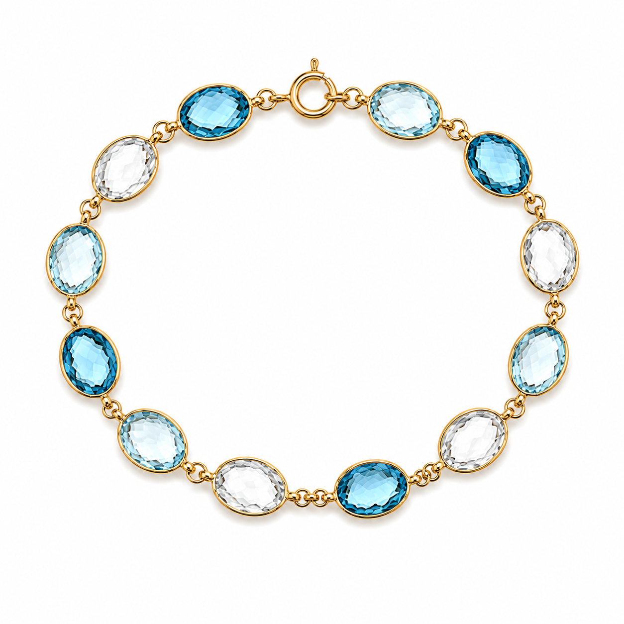18kt Mixed Topaz Bracelet