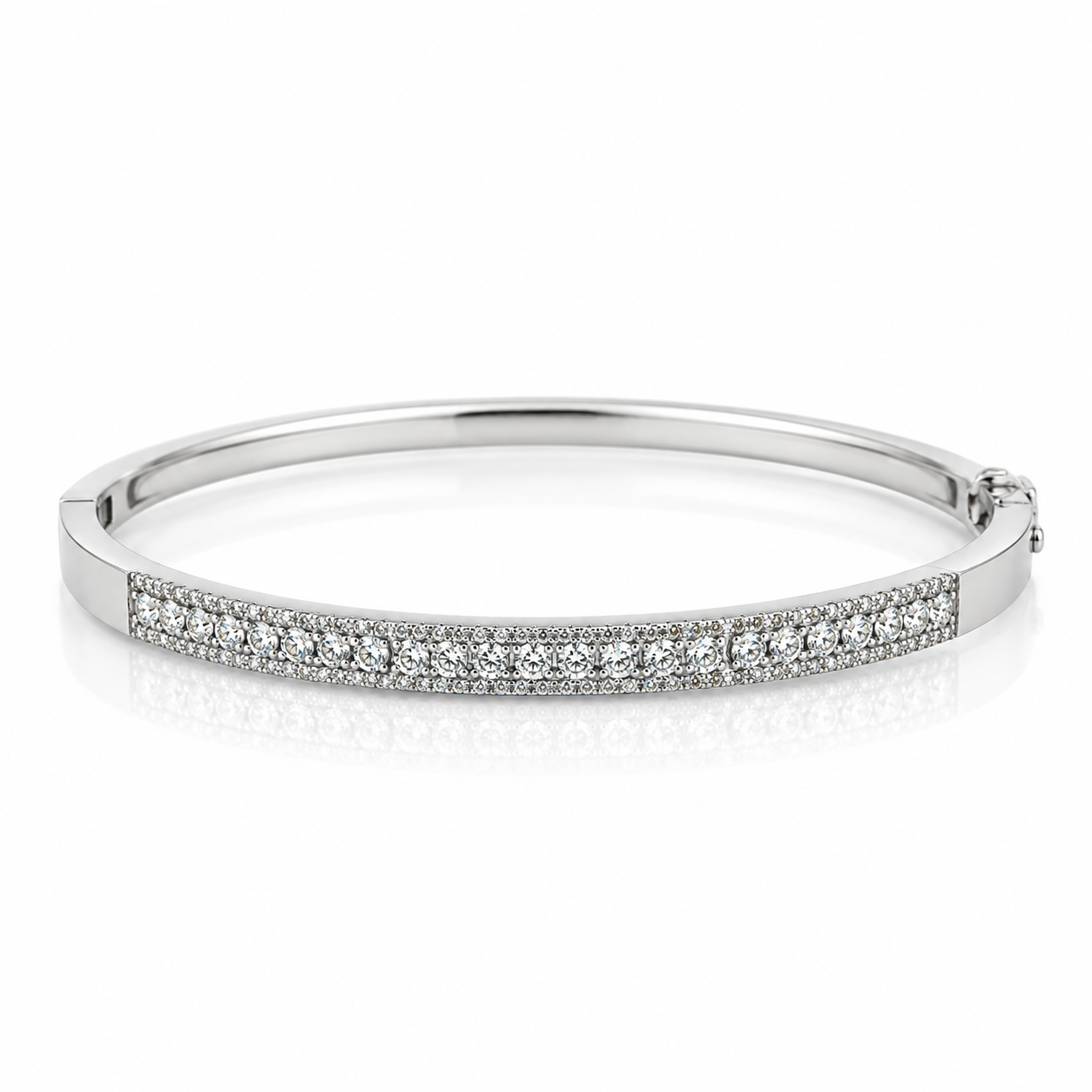 CZ Hinged Bangle