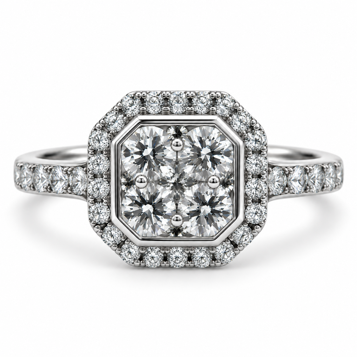 18kt Brilliant Cut Diamond Engagement Ring