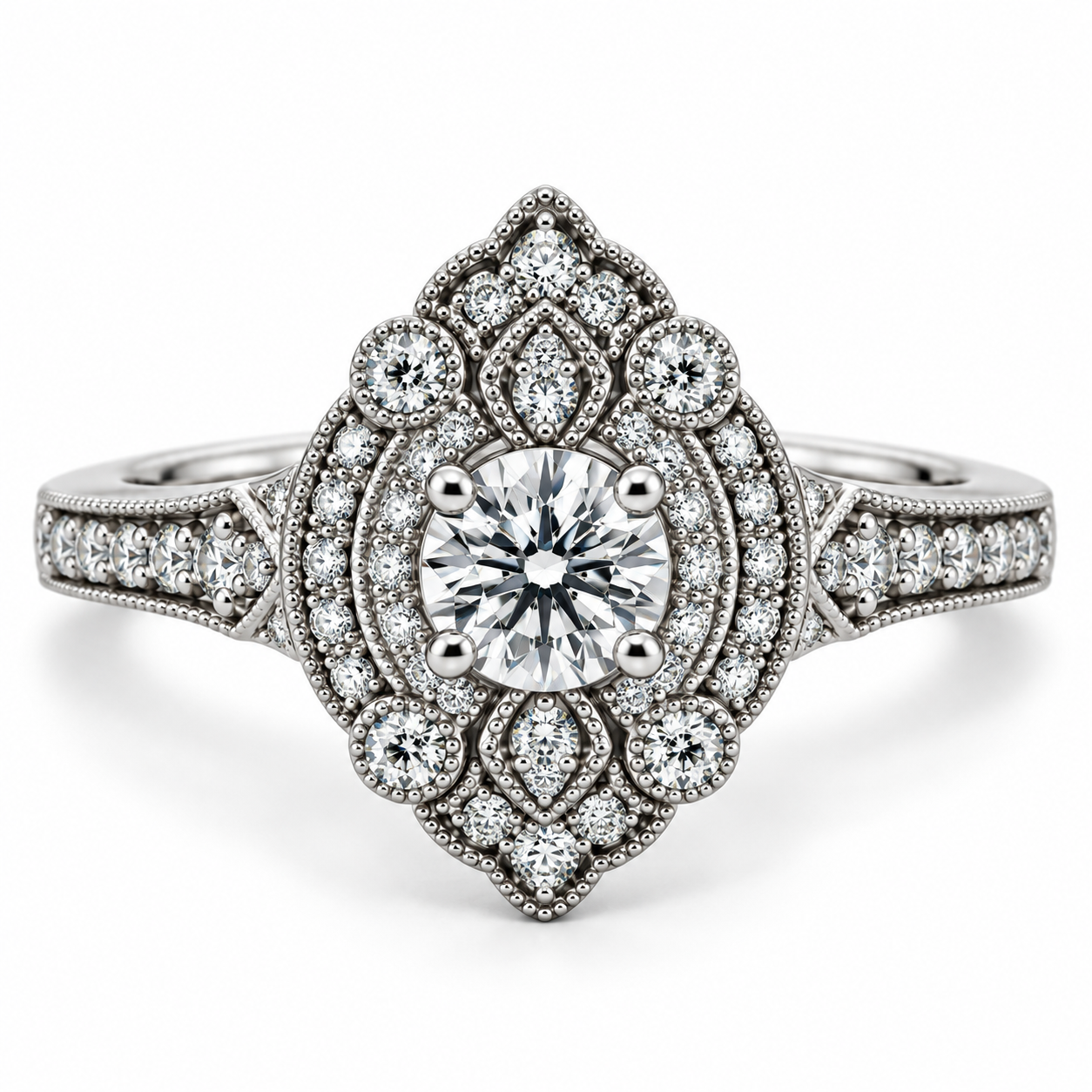 9kt Vintage Diamond Engagement Ring