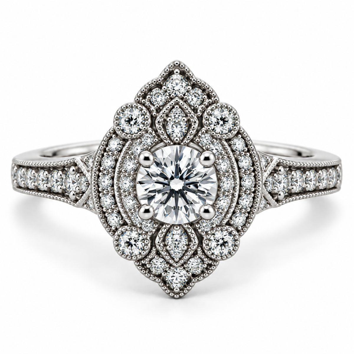 9kt Vintage Diamond Engagement Ring