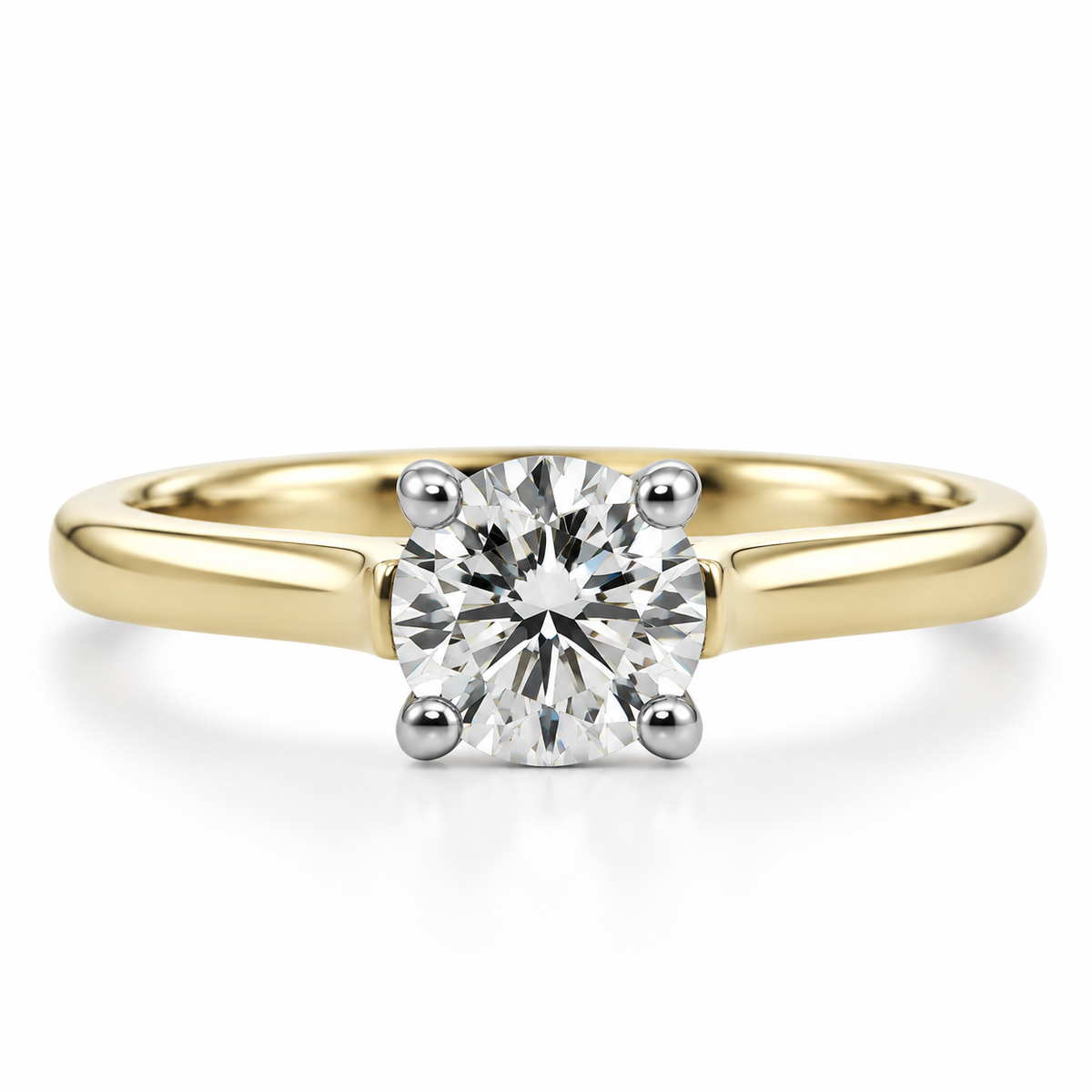18kt Brilliant cut Solitaire Diamond Engagement Ring