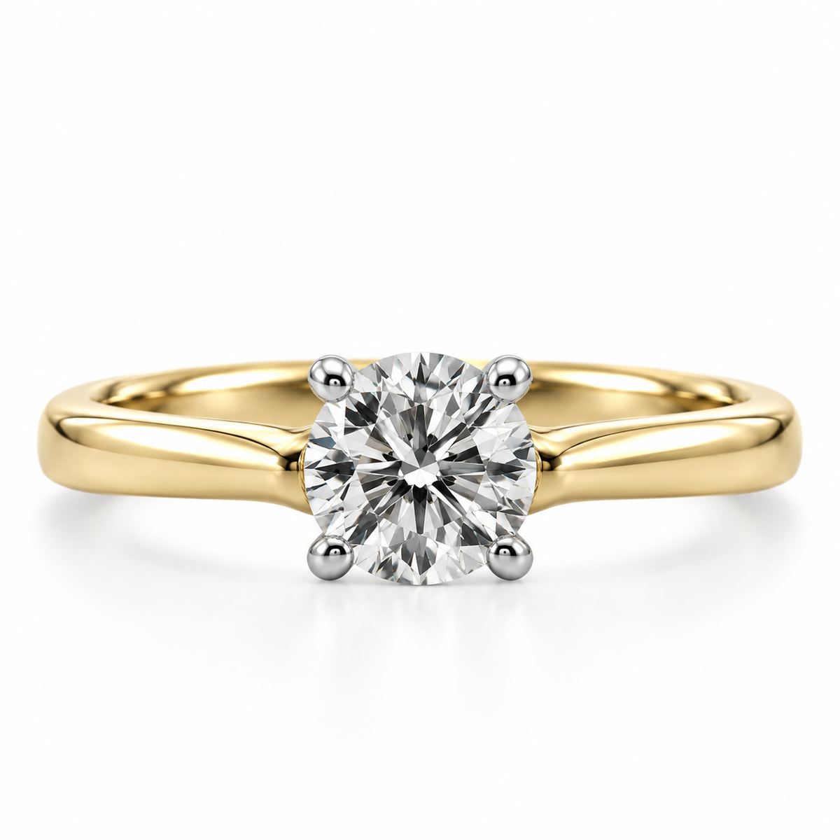18kt Brilliant cut Solitaire Diamond Engagement Ring