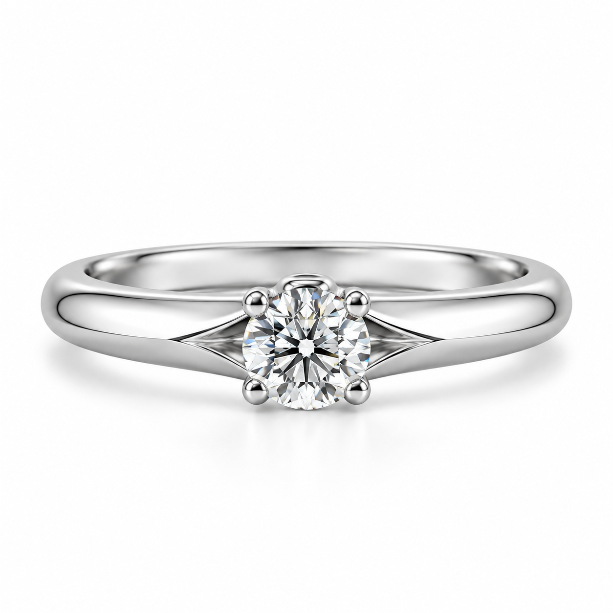 18kt Cherish cut Solitaire Diamond Engagement Ring