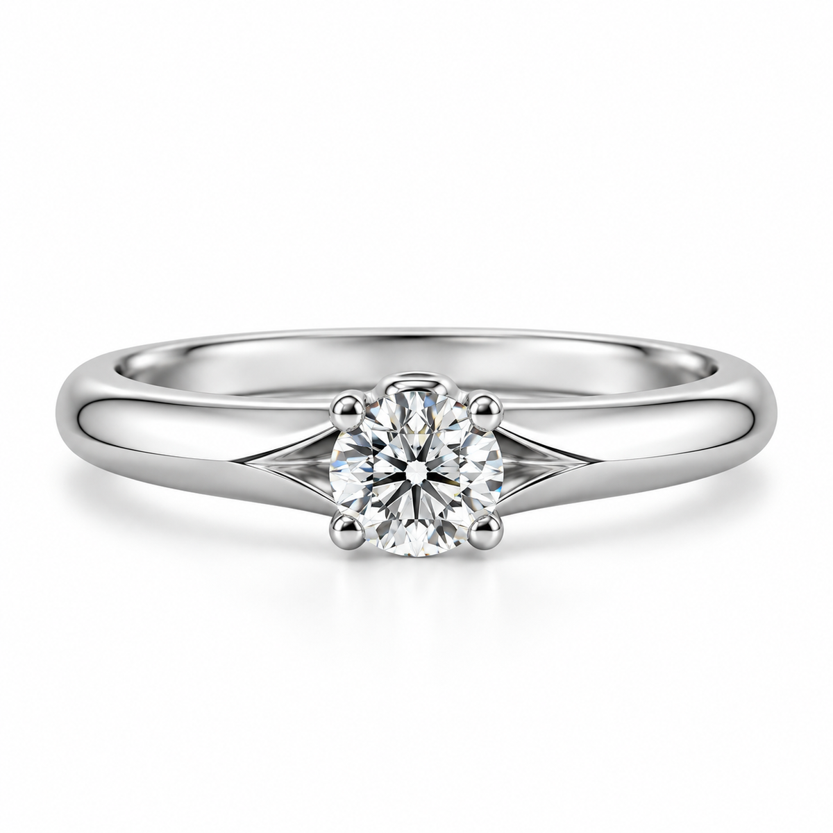 18kt Cherish cut Solitaire Diamond Engagement Ring