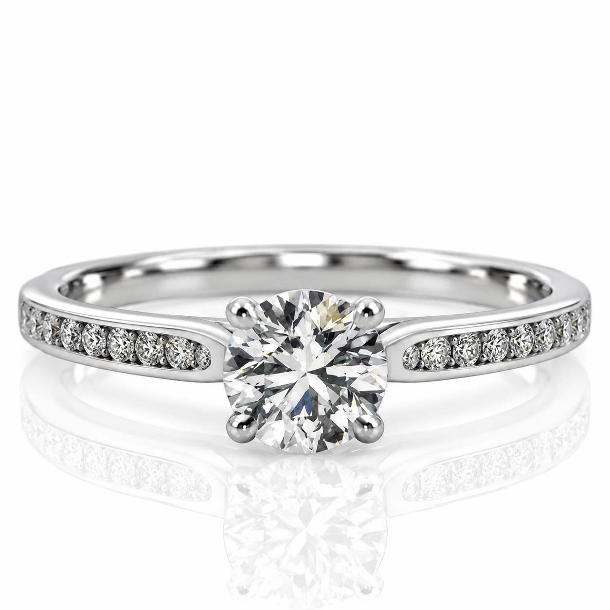 Platinum Diamond Solitaire Engagement Ring