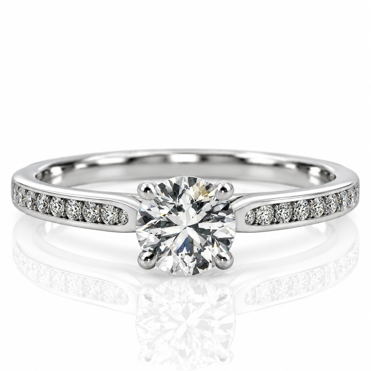 Platinum Diamond Solitaire Engagement Ring