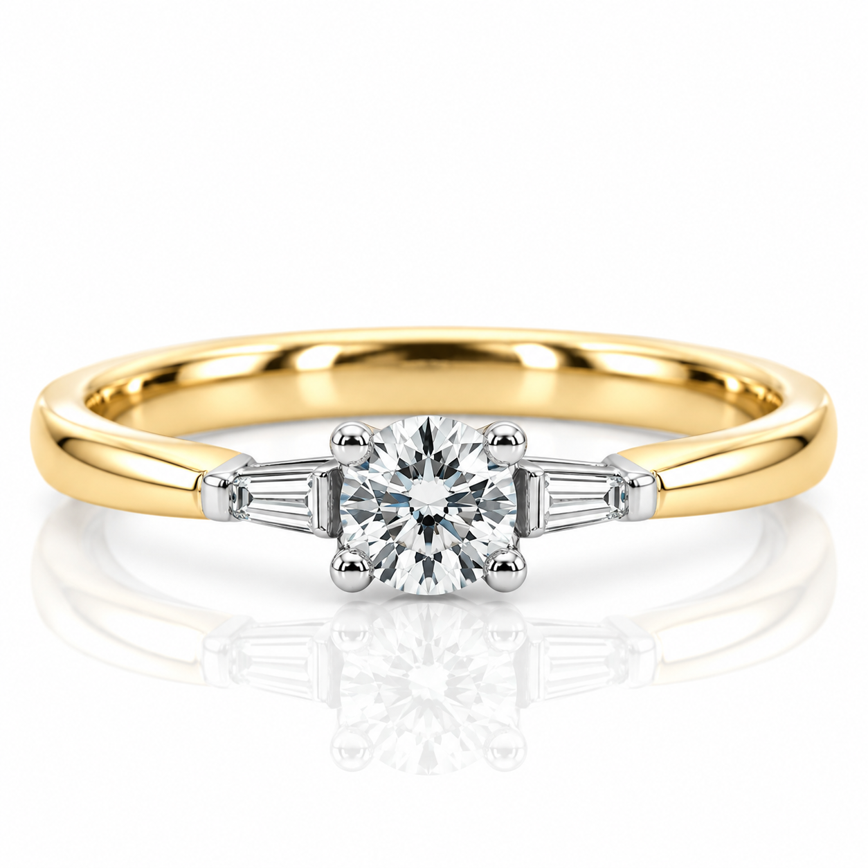 18kt Diamond solitaire Engagement Ring