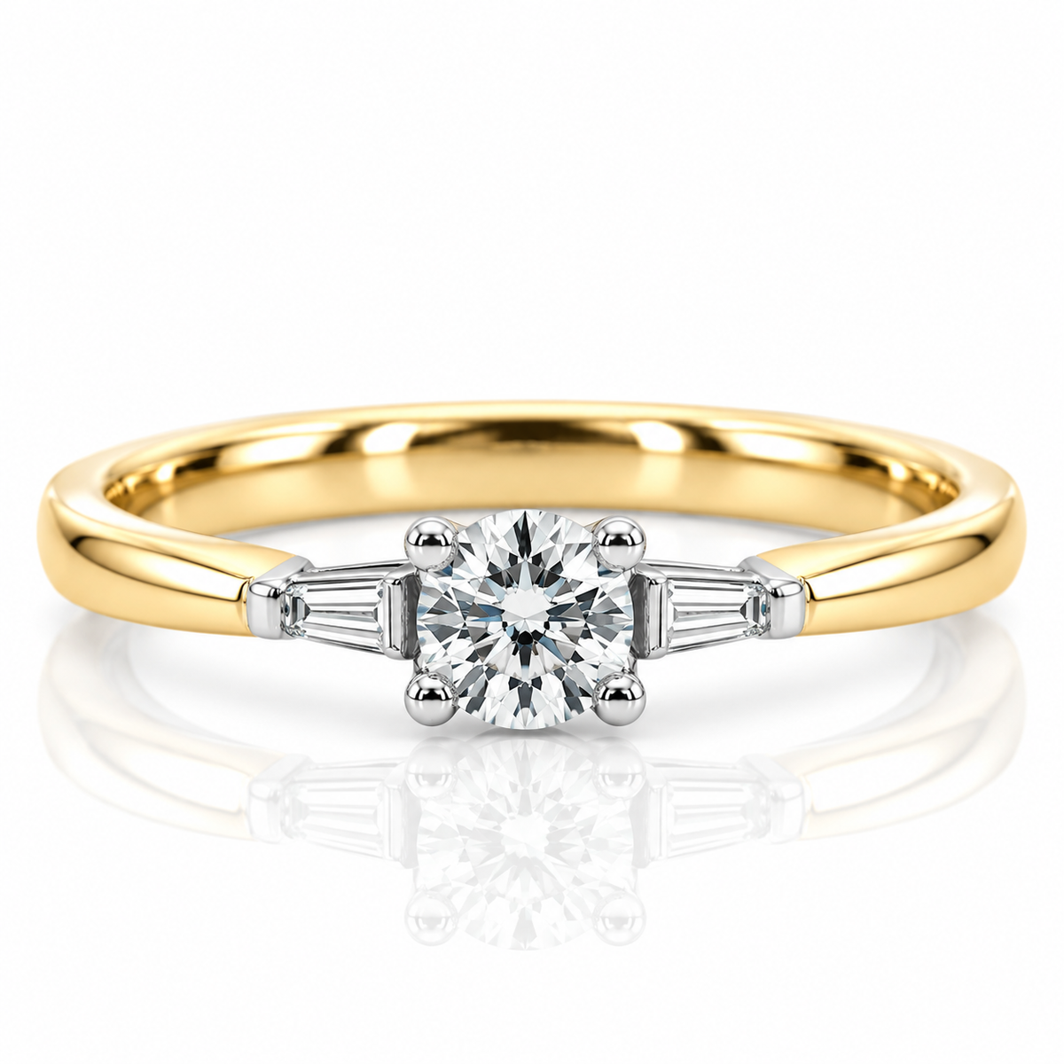 18kt Diamond solitaire Engagement Ring