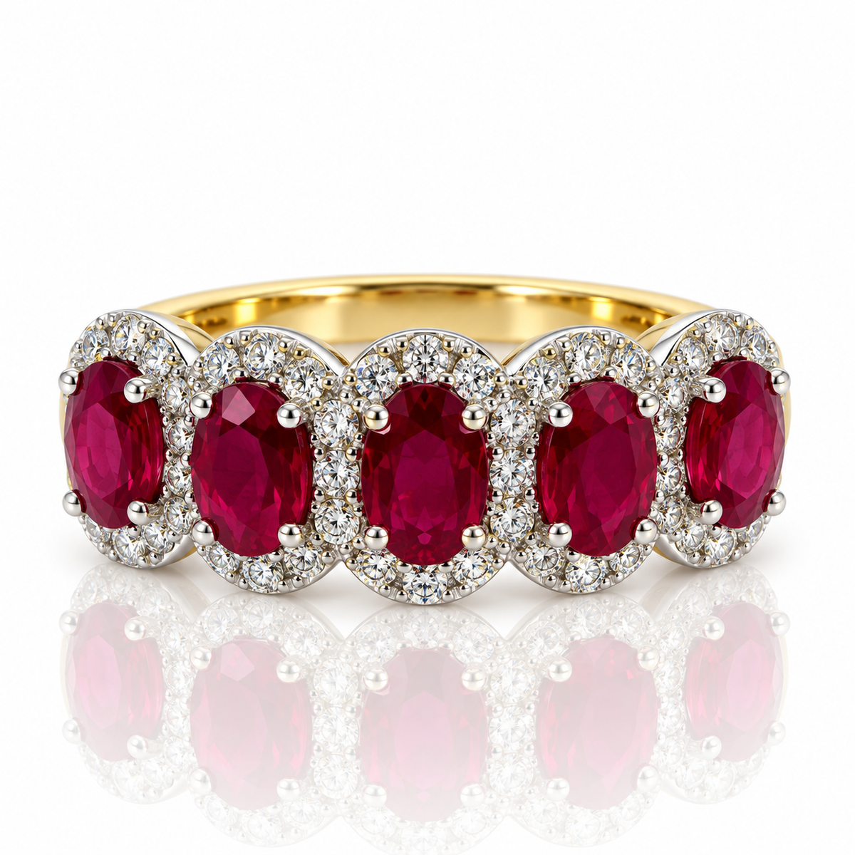 18kt Ruby and Diamond Dress Ring