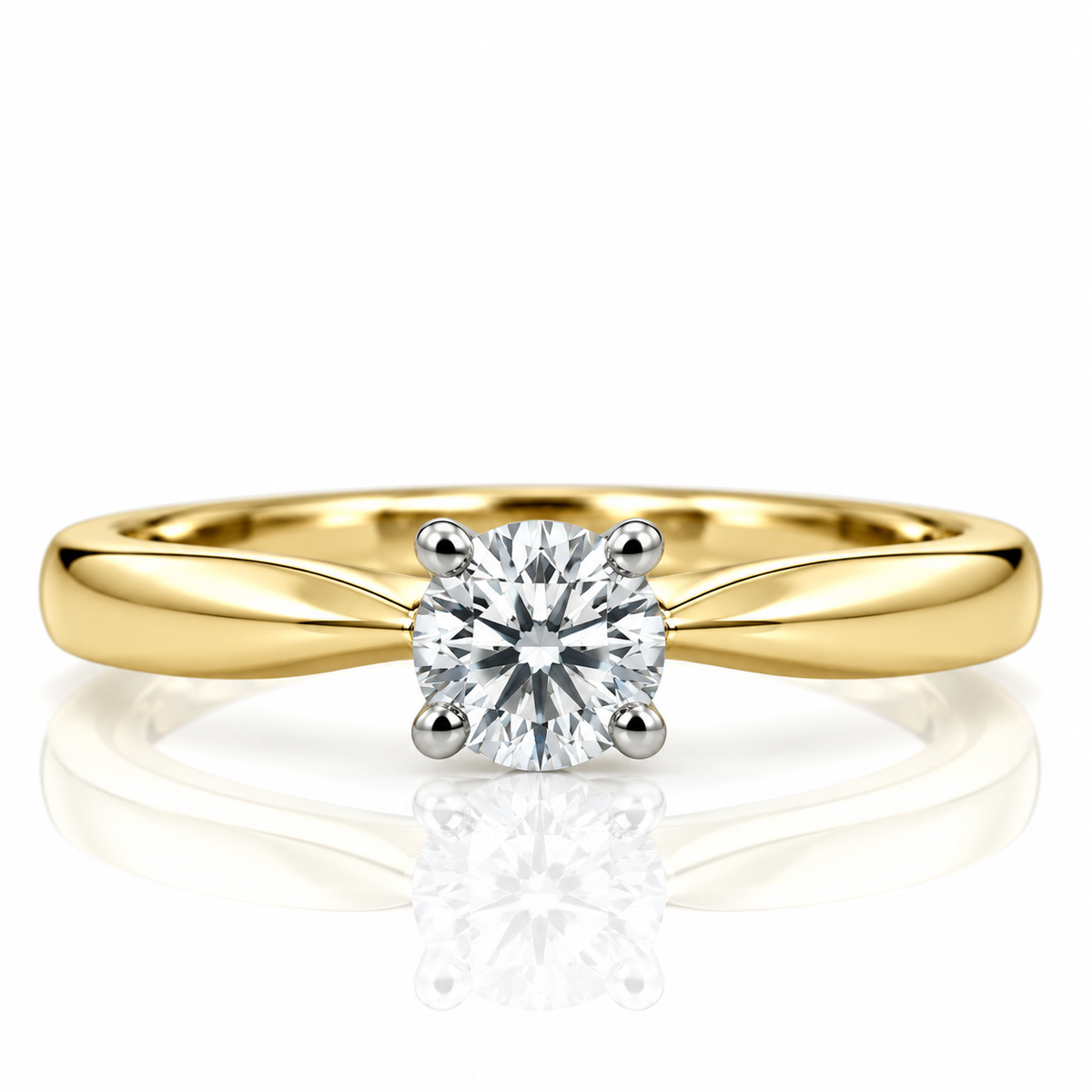18kt Solitaire Engagement Ring
