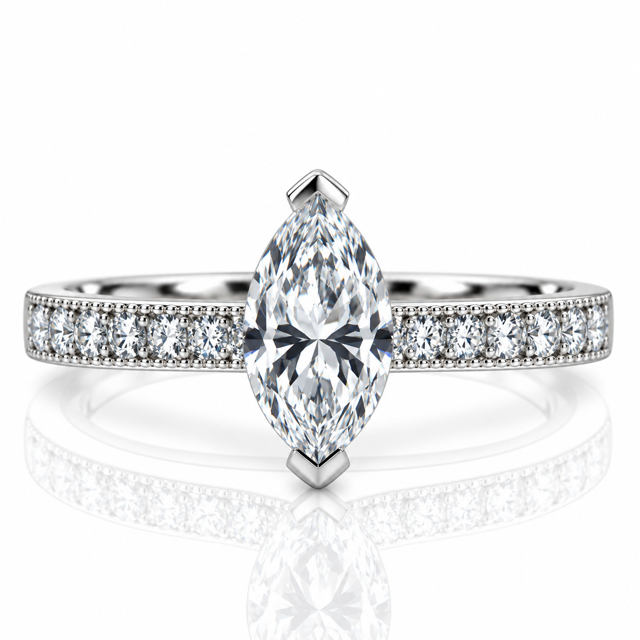 Platinum Solitaire Diamond Engagement Ring