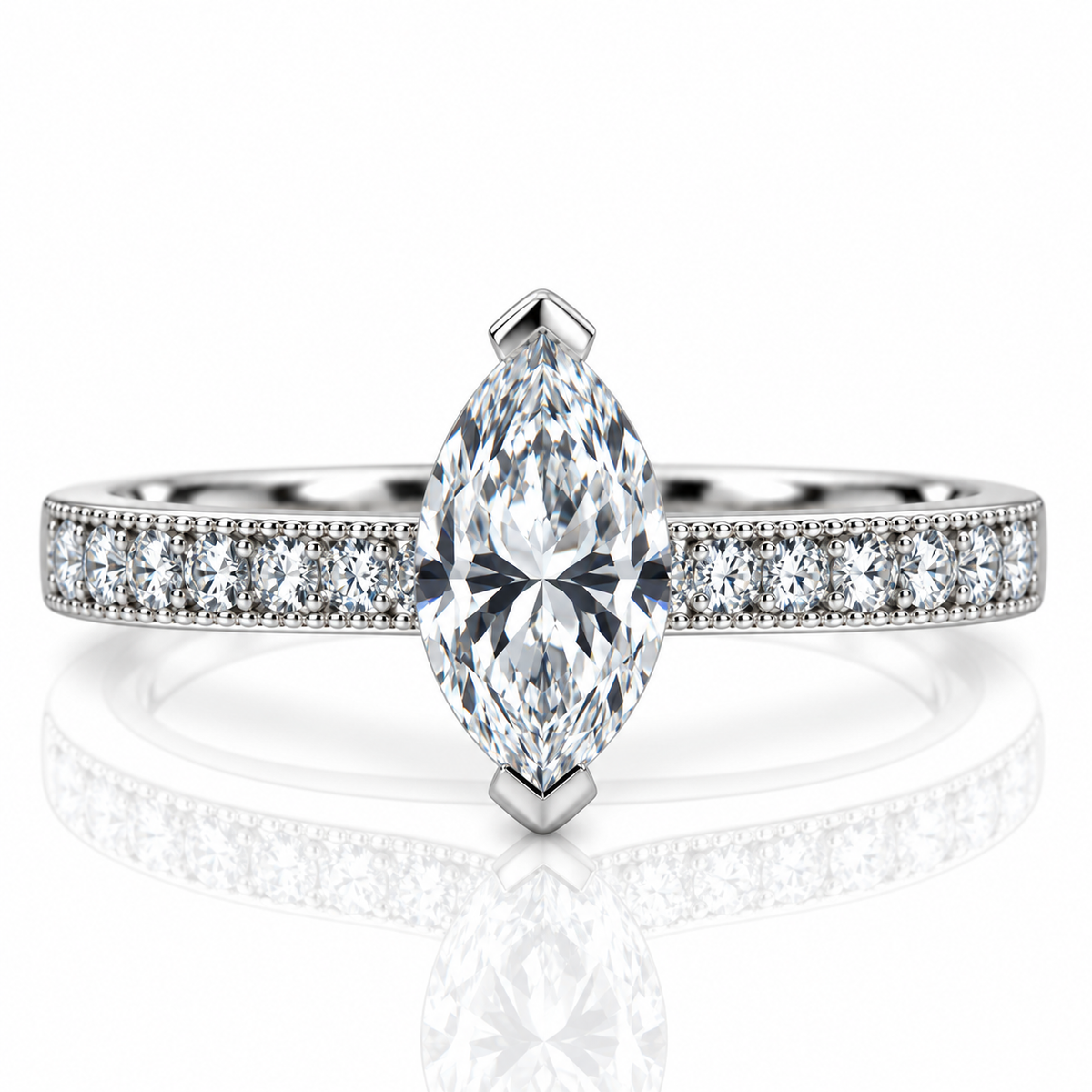 Platinum Solitaire Diamond Engagement Ring