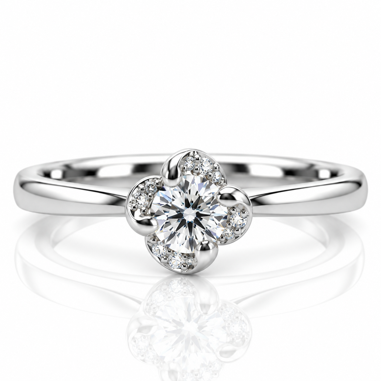 18kt White Gold Diamond Solitaire