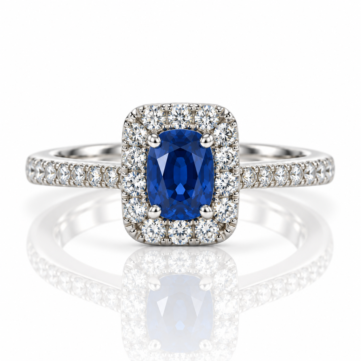 18kt Sapphire and Diamond Dress Ring