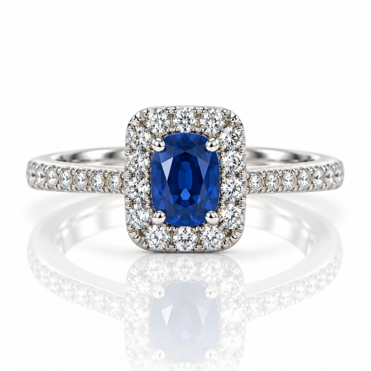 18kt Sapphire and Diamond Dress Ring