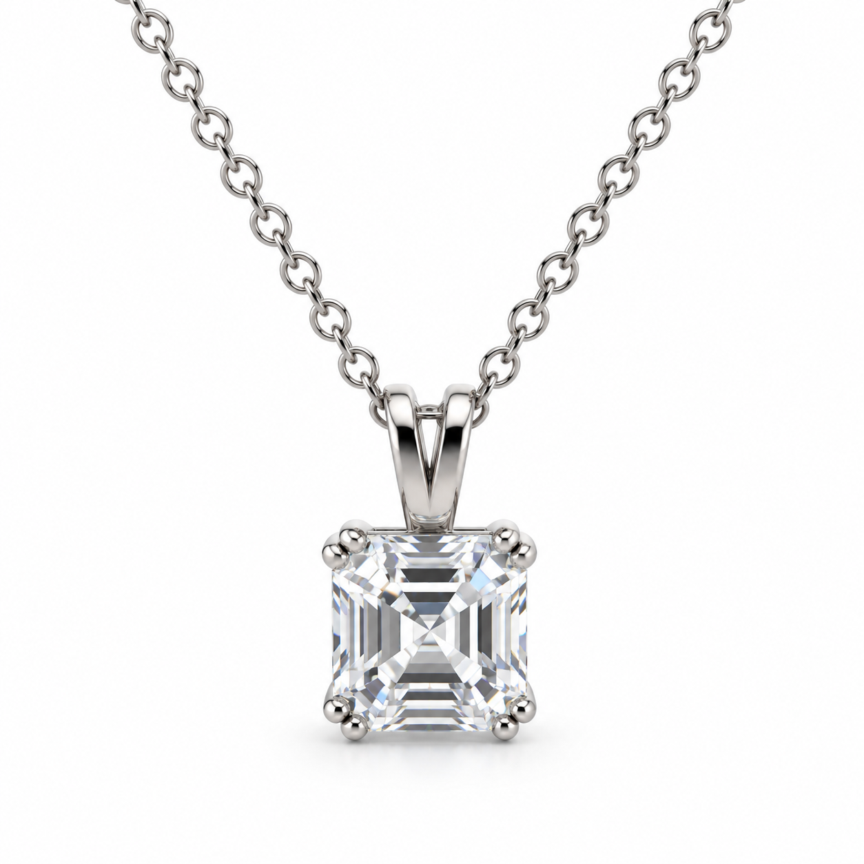 Asher Cut Solitaire CZ Pendant